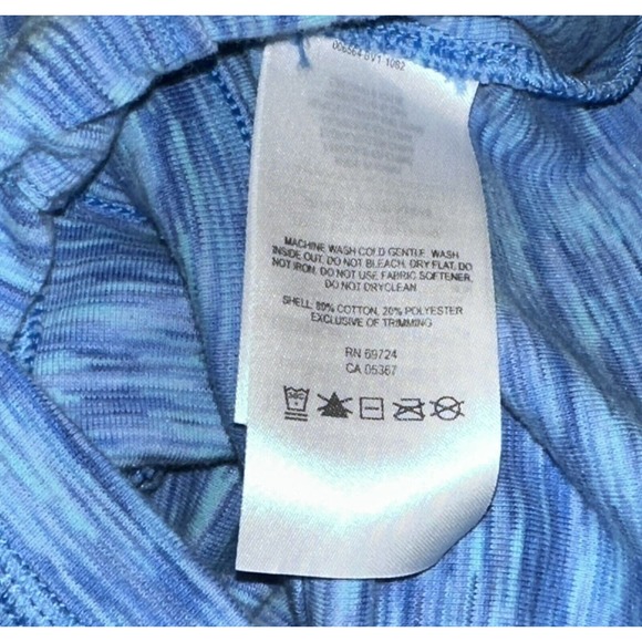 Columbia Dress Size L Womens OuterSpaced Space Dye Blue Shift Tie Waist 1579491 - Picture 4 of 4